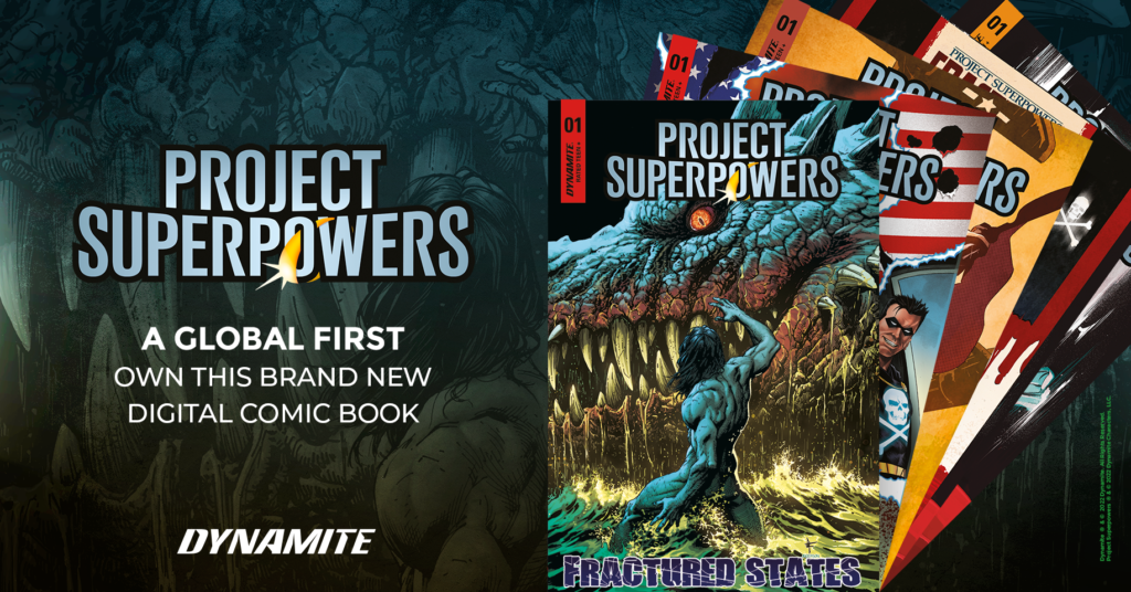 Project Superpowers NFT comic book by Ron Marz Andy Lanning Emilio Utrera Mike Rooth Gary Frank Geraldo Borges Rus Wooton Paula Andrade