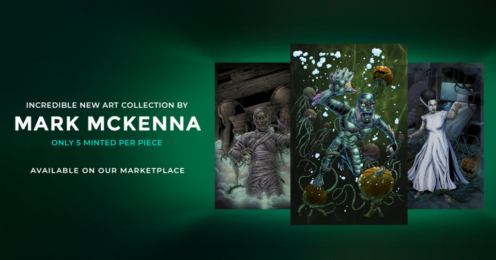 Mark McKenna Universal Monsters Creature Mummy Bride of Frankenstein NFT Collection Terra Virtua