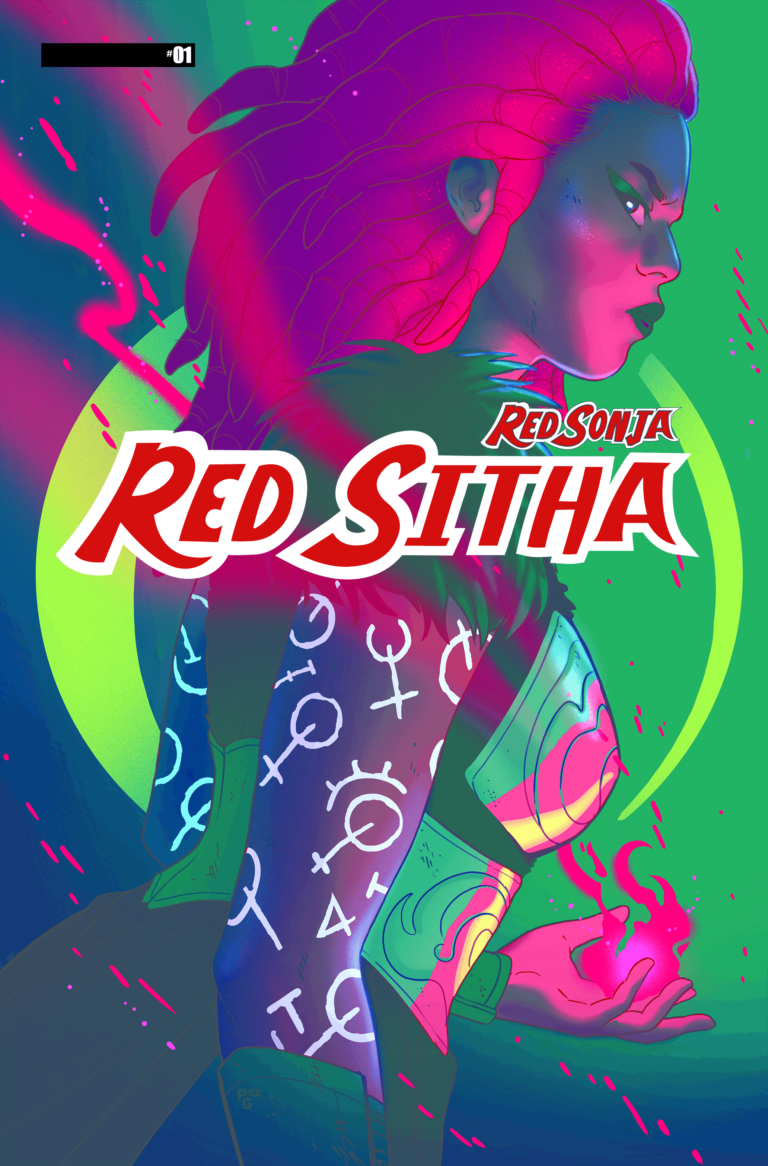 Red Sonja Red Sitha NFT comic book by Mirka Adolfo, Valentina Pinti, Paulina Ganucheau, Dynamite Entertainment Terra Virtua