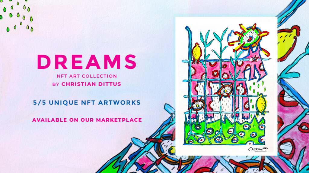 Terra Virtua Christian Dittus Dreams NFT Art Collection Featured Image