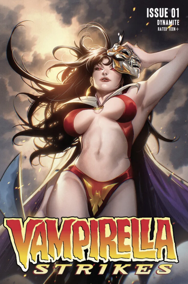 Vampirella Strikes NFT comic book by Tom Sniegoski Jonathan Lau Stephen Segovia Dynamite Entertainment Terra Virtua
