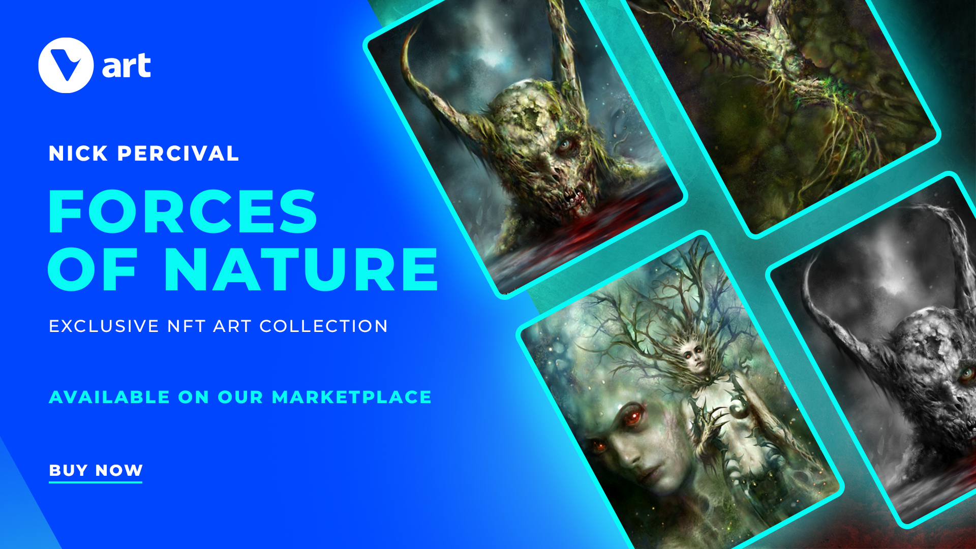 Nick Percival Forces of Nature NFT Art Collection Virtua Featured Image