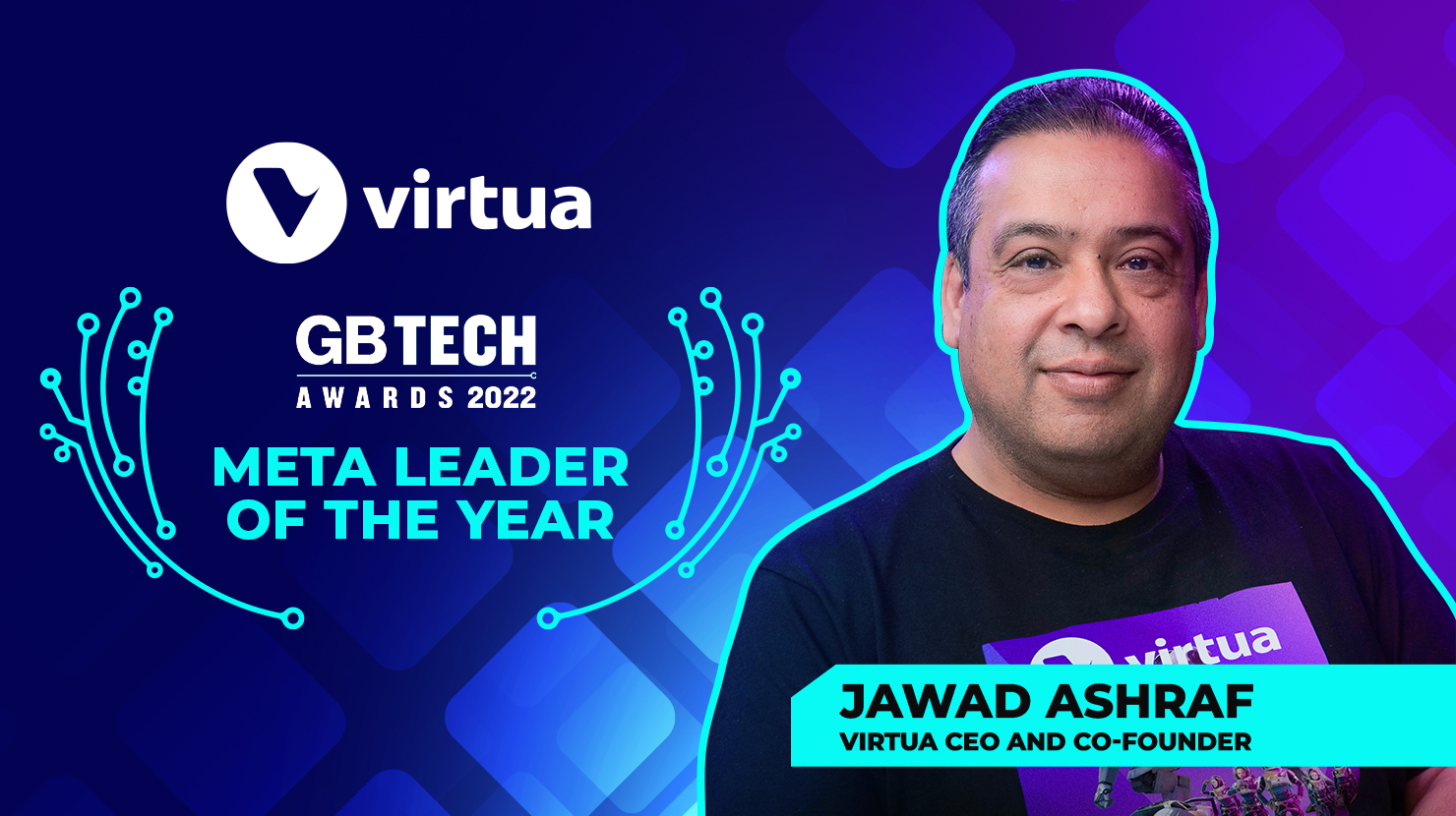 Jawad Ashraf Virtua GB Tech Meta Leader of the Year Award Winner Metaverse NFTs